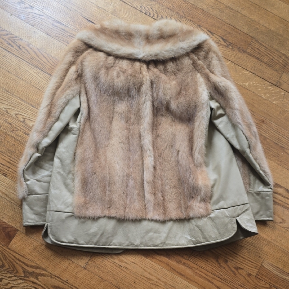 Vintage Mink and Leather Jacket - Picture 2 of 8